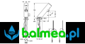 Bateria umywalkowa F3 FRANKE F3EM1008 rysunek techniczny.png