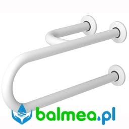 Poręcz stała dla niepełnosprawnych 3-podporowa lewa 600 mm SW B