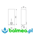 Ścienny dozownik mydła w płynie - 1 l - rysunek.jpg
