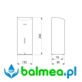 Elektroniczny dozownik mydła w płynie 1 l - ścienny - rysunek.jpg