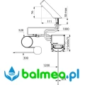 Elektroniczny, stojący dozownik mydła TEMPOMATIC 4 - rysunek.jpg