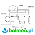 Elektroniczny dozownik mydła BINOPTIC - ścienny - rysunek.jpg