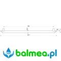 Poręcz prosta Be-Line® - 900 mm Ø35 - rysunek.jpg