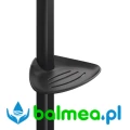 Mydelniczka Be-Line® na suwaku montowana na poręczy - czarna.webp