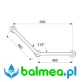 Poręcz kątowa 135° Inox błyszczący 400 x 400 mm - rysunek.jpg