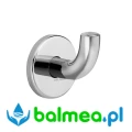 Hak na ubrania Inox błyszczący, model krótki.webp
