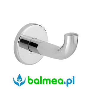 Hak na ubrania Inox błyszczący, model długi