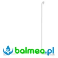 Poręcz narożna z drążkiem pionowym - antybakteryjny biały Nylon.webp