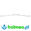 Narożna poręcz natryskowa, antybakteryjny biały Nylon.webp