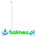 Poręcz natr. poziomo-pionowa z przesuwną pionową poręczą Basic, biała.webp