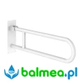 Uchylna poręcz łukowa Basic biała L. 760 mm.webp