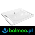 Umywalka mineralna do łazienek bez barier z otworem i przelewem.webp