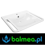 Umywalka pojedyncza do łazienek bez barier o wymiarach  650 x 150 x 550 mm