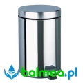 Okrągły kosz na odpady z przyciskiem nożnym, Inox, 3 litry.webp