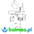 Elektroniczny dozownik mydła TEMPOMATIC 4 - stojący - rysunek.jpg
