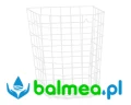 Kosz na śmieci 22l stalowy ażurowy biały.webp
