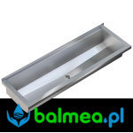 Umywalka zbiorowa rynnowa ze stali nierdzewnej PLANOX 120cm