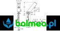 Bateria umywalkowa F3 FRANKE F3EM1006 rysunek techniczny.png