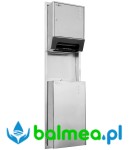 Szafka wnękowa z automatycznym podajnikiem ręczników papierowych i koszem