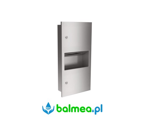 Wnękowy pojemnik na pojedyńcze ręczniki papierowe z koszem simplicity.jpg