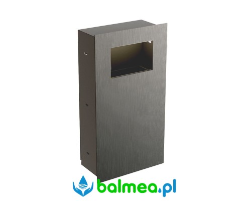 Wnękowy kosz na odpady Merida 30L, stal matowa.jpg