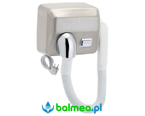 Suszarka basenowa z wężem uruchamiana przyciskiem Merida EIM501 - stal matowa.jpg