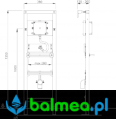 Stelaż podtynkowy DUPLO UR 380 135 IR - Rysunek techniczny.png