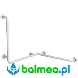 Poręcz kątowa dla niepełnosprawnych wannowo prysznicowa prawa