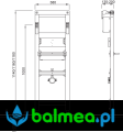 Stelaż podtynkow DUPLO UR 380 - Rysunek techniczny.png