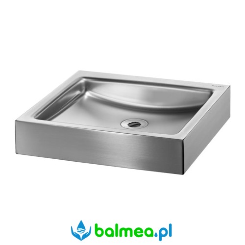 Stalowa umywalka nablatowa - bez otworu na armaturę