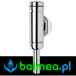 Przyciskowy natynkowy zawór spłukujący do pisuaru Franke  w całości metalowy