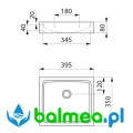 Ścienna umywalka UNITO - schemat