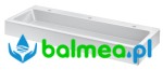 Umywalka trzystanowiskowa, kompozytowa MINERALCAST 