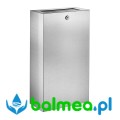 Kosz ścienny na zużyte ręczniki papierowe - inox satyna