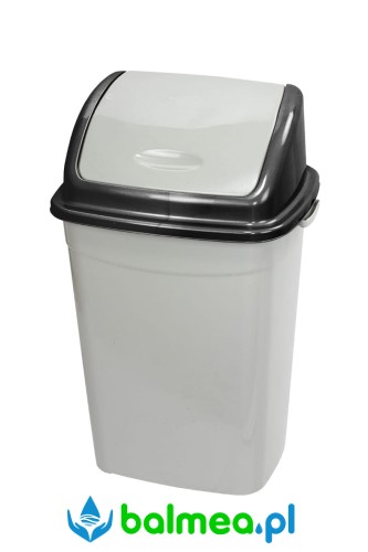 Kosz plastikowy z uchylną klapą o pojemności 50 L z pokrywą czarną.jpg