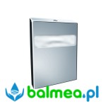 Pojemnik na podkładki na deskę sedesową Merida Stella stal polerowana 