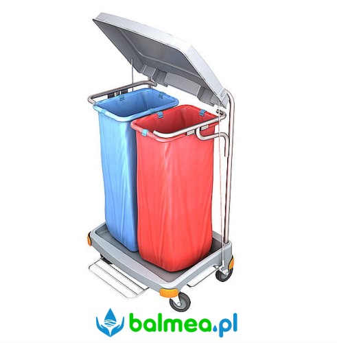  Wózek na odpady Splast TSOP-0018 dwuwiaderkowy z tworzywa sztucznego z pedałem.jpg