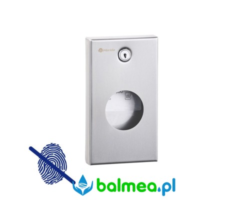 Pojemnik na woreczki higieniczne Merida Stella Anti-fingerprint, stal matowa z powłoką AFP.jpg