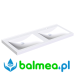 Podwójna umywalka Franke QUADRO z tworzywa mineralnego