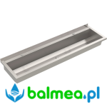 Umywalka zbiorowa ze stali nierdzewnej z półką na armaturę FRANKE PLANOX 160cm