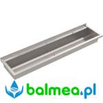 Umywalka zbiorowa ze stali nierdzewnej z półką na armaturę FRANKE PLANOX 180cm