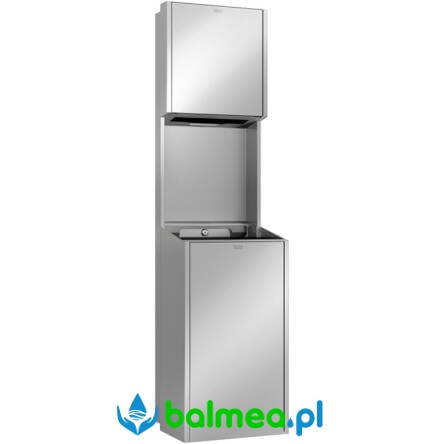 Podajnik ręczników + kosz na śmieci wnękowy EXOS Franke stal matowa