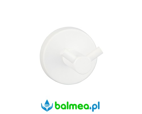 Wieszak podwójny z mosiądzu chromowanego malowanego na biało.jpg