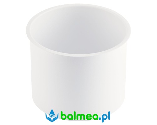 KOŁNIERZ KOSZA NABLATOWY OKRĄGŁY MERIDA STELLA WHITE LINE, BIAŁY.jpg