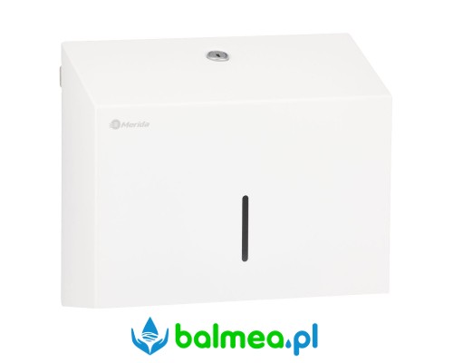 POJEMNIK NA RĘCZNIKI SKŁADANE MERIDA STELLA SLIM WHITE LINE MINI, BIAŁY.jpg