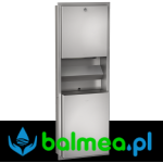 Podtynkowy zestaw ze stali nierdzewnej RODAN pojemnik na ręczniki, kosz 23 l, dozownik mydła 800 ml