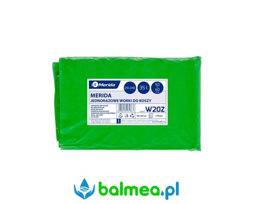 jednorazowe worki na śmieci zielone 50x60 cm pojemność 35l.jpg