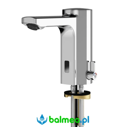 Elektroniczna bateria umywalkowa sztorcowa F5 z regulacją temperatury KWC FRANKE F5EM1004.webp