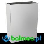 Kosz naścienny otwarty na odpady RODAN 23 l stal nierdzewna