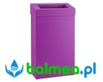 Kosz łazienkowy na odpady 27 l stalowy matowy w kolorze fioletowym